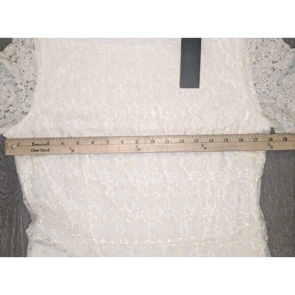 Lookbook Women’s Maxi Dress Size 12 Ivory 3/4 Sleeve Lace NEW with Tags - Picture 9 of 15